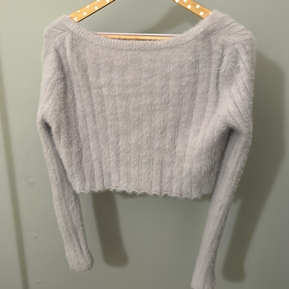 Urban Outfitters Fuzzy Purple Sweater - Picture 2 of 3